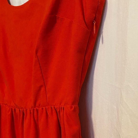 American Eagle Outfitters Women Red Sleeveless Open Back Mini Dress Size 4 - Picture 4 of 6